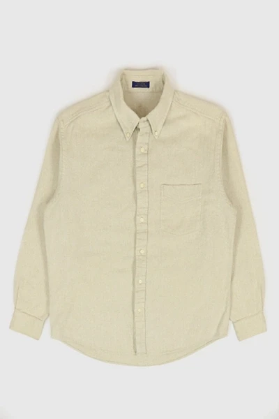Vintage Heavyweight Herringbone Button-Down Shirt