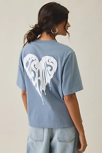 AllSaints Lisa Trip Graphic Boxy Tee