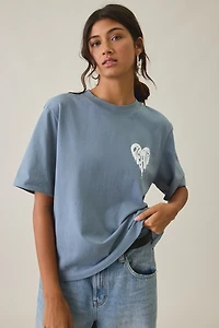 AllSaints Lisa Trip Graphic Boxy Tee