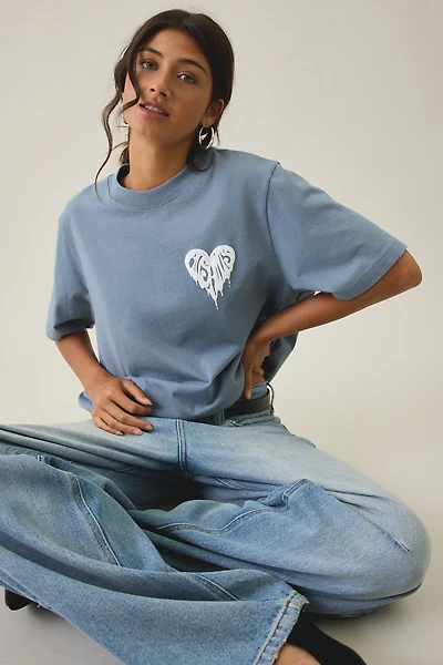 AllSaints Lisa Trip Graphic Boxy Tee