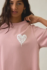 AllSaints Lisa Trip Graphic Boxy Tee