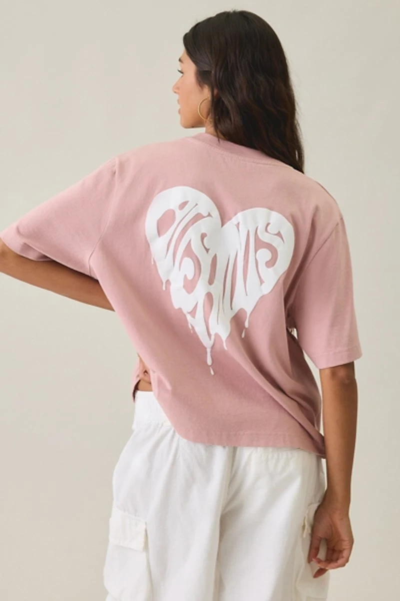 AllSaints Lisa Trip Graphic Boxy Tee