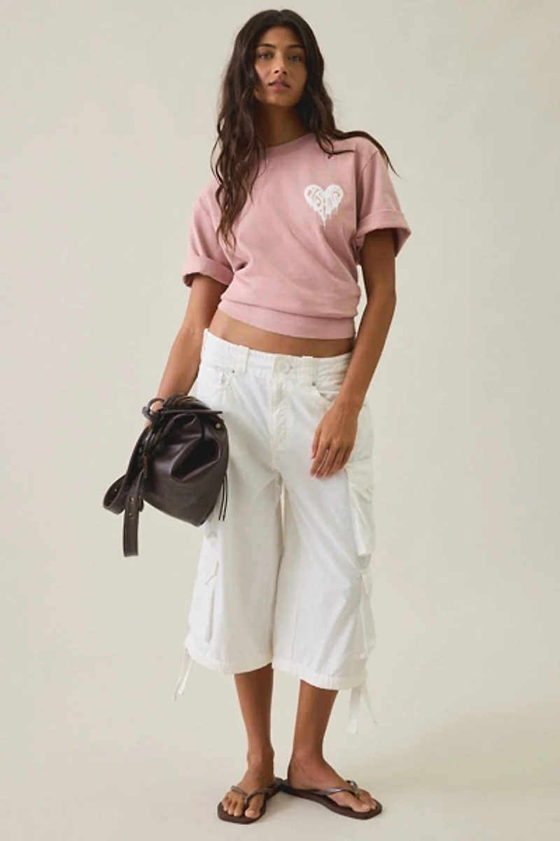 AllSaints Lisa Trip Graphic Boxy Tee