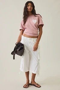 AllSaints Lisa Trip Graphic Boxy Tee