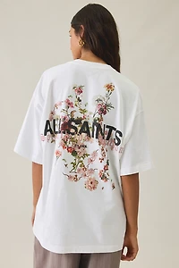 AllSaints Etta Valen Graphic Oversized Tee