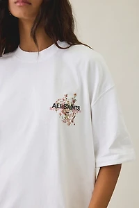 AllSaints Etta Valen Graphic Oversized Tee