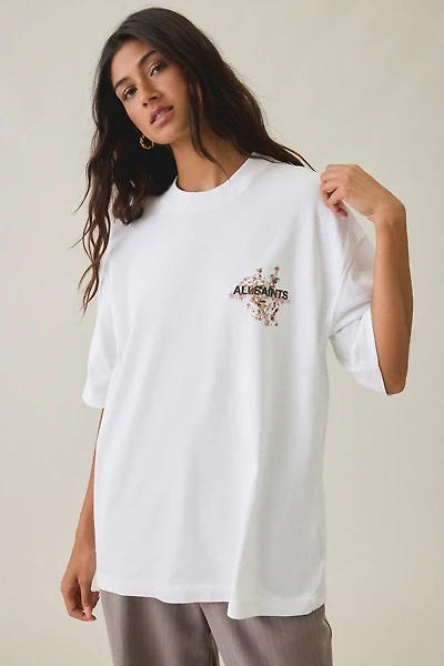 AllSaints Etta Valen Graphic Oversized Tee