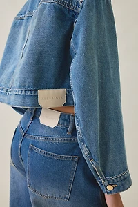 AllSaints Blink Cropped Denim Jacket
