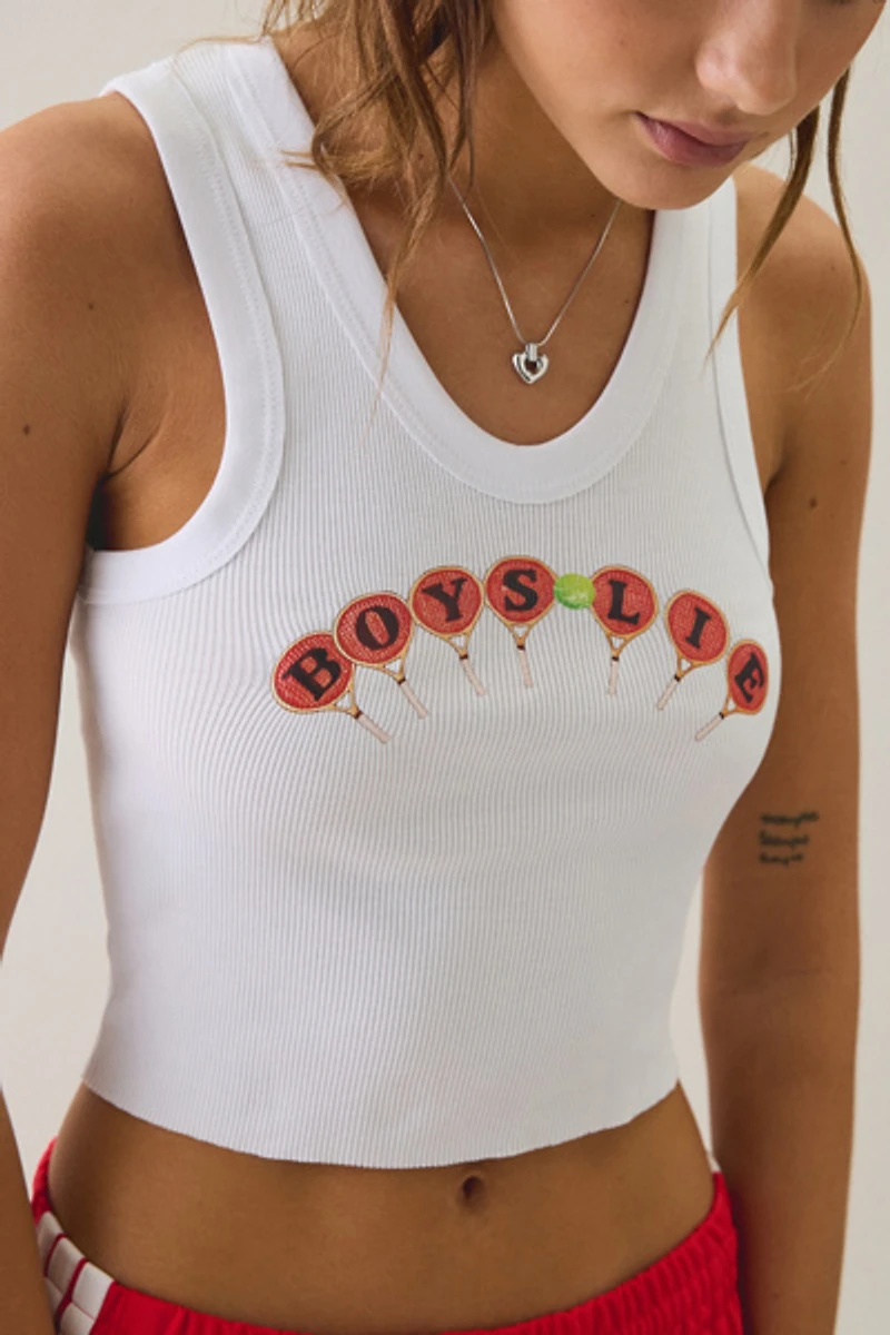 Boys Lie Randy Summer Match Graphic Tank Top