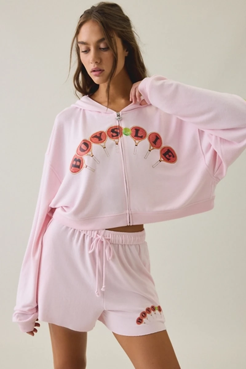 Boys Lie Summer Match Graphic Zip-Up Hoodie Sweatshirt