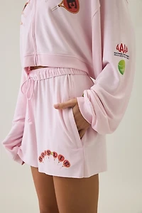Boys Lie Summer Match Graphic Basic Sweat Shorts