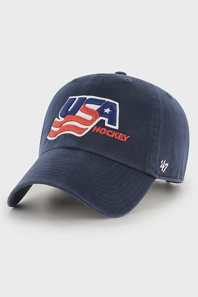 '47 Brand USA Hockey Clean Up Hat
