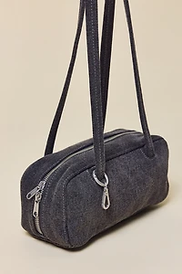BAGGU Small Denim Bowler Bag
