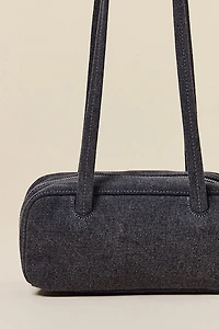 BAGGU Small Denim Bowler Bag