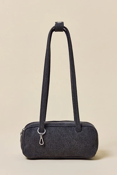 BAGGU Small Denim Bowler Bag