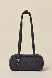 BAGGU Small Denim Bowler Bag