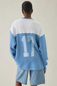 Boys Lie Varsity Blues Graphic Thermal Long Sleeve Tee