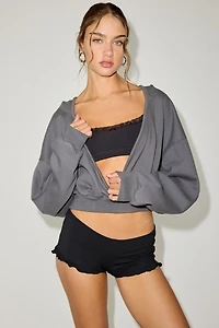 Out From Under Bec Ruffle Micro Shorts