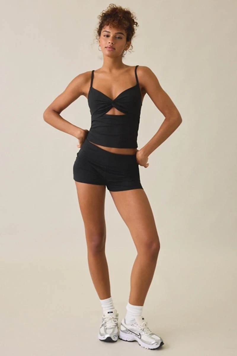 Out From Under Bec Twist-Front Cropped Cami