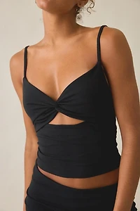 Out From Under Bec Twist-Front Cropped Cami