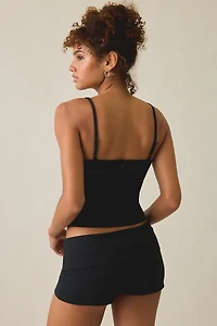 Out From Under Bec Twist-Front Cropped Cami