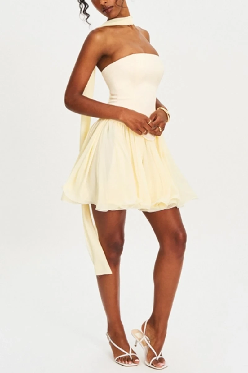 Miss Circle Valentina Peplum Mini Dress