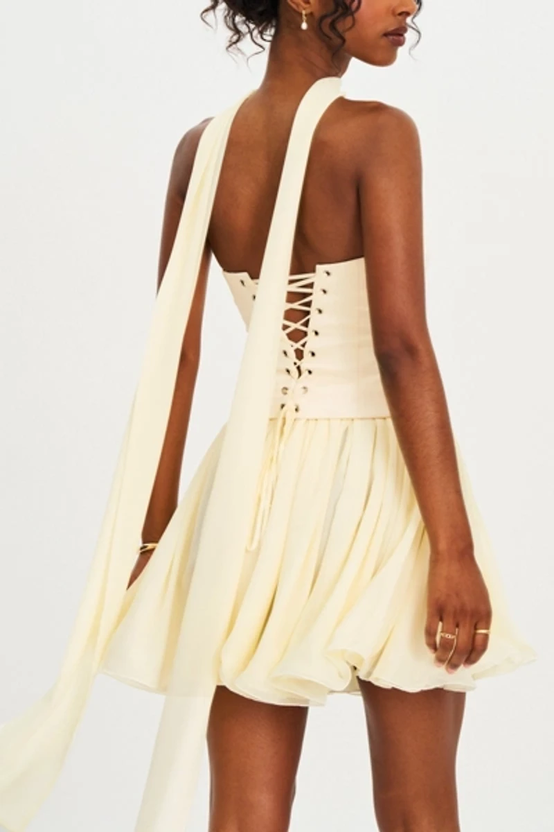 Miss Circle Valentina Peplum Mini Dress