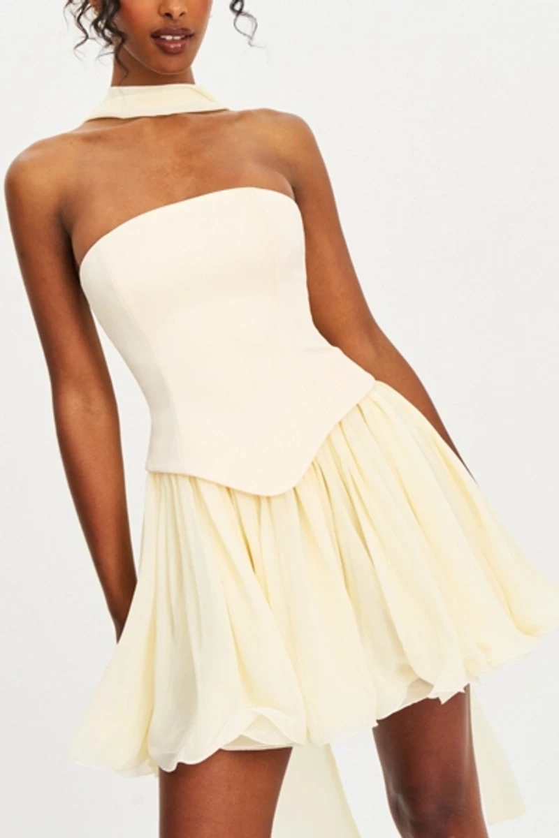 Miss Circle Valentina Peplum Mini Dress