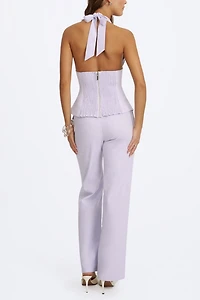 Miss Circle Quinzella Linen Halter Top