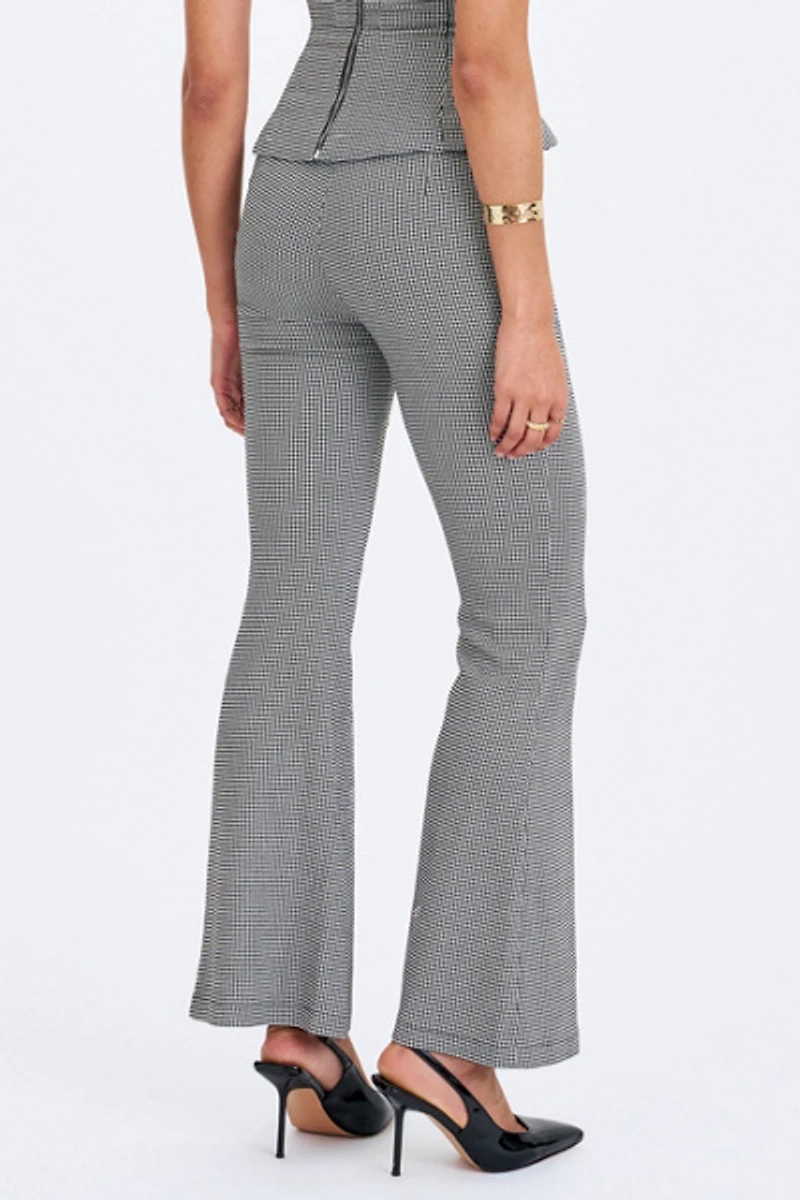 Miss Circle Ulli Houndstooth Flared Pant