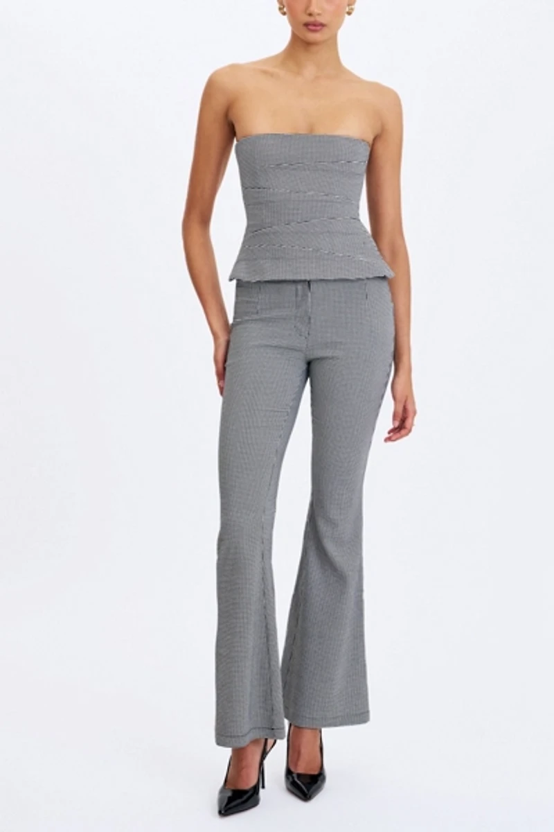 Miss Circle Ulli Houndstooth Flared Pant