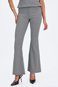 Miss Circle Ulli Houndstooth Flared Pant