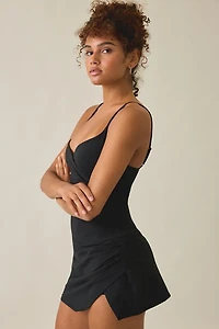 Out From Under Bec Surplice Ruched Mini Dress