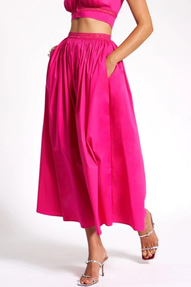 Miss Circle Martha Cotton Poplin Maxi Skirt