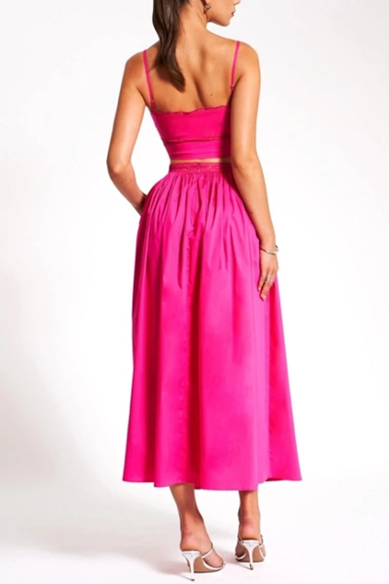 Miss Circle Martha Cotton Poplin Maxi Skirt