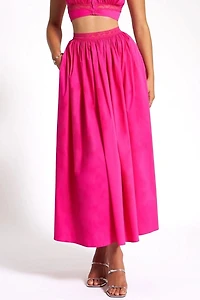Miss Circle Martha Cotton Poplin Maxi Skirt