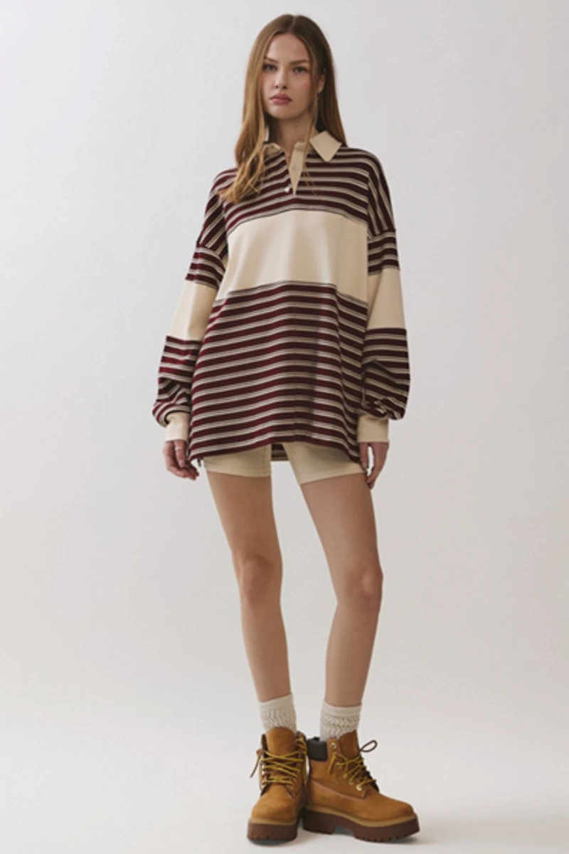 Personal Code Brooklyn Double Striped Rugby Set