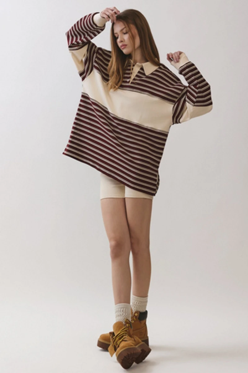 Personal Code Brooklyn Double Striped Rugby Set