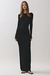 Personal Code Athena Low Cowl Back Maxi Dress