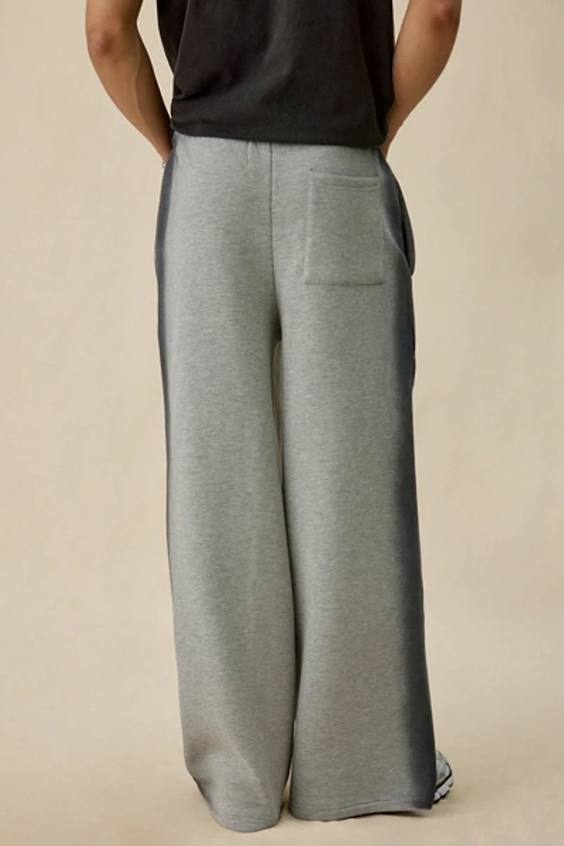 UO Sprayed Stripe Baggy Open Hem Sweatpants