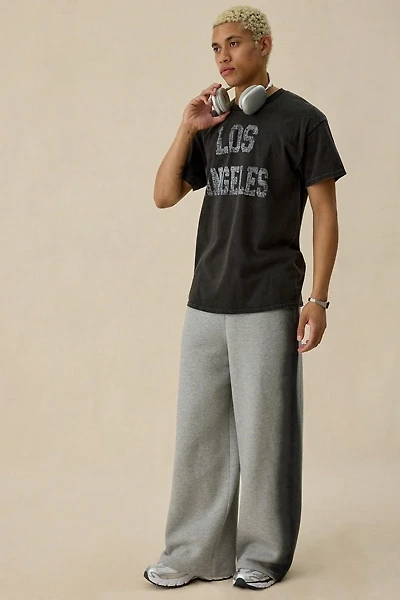 UO Sprayed Stripe Baggy Open Hem Sweatpants