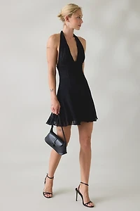 Kimchi Blue First Dance Plunging Halter Neck Mini Dress