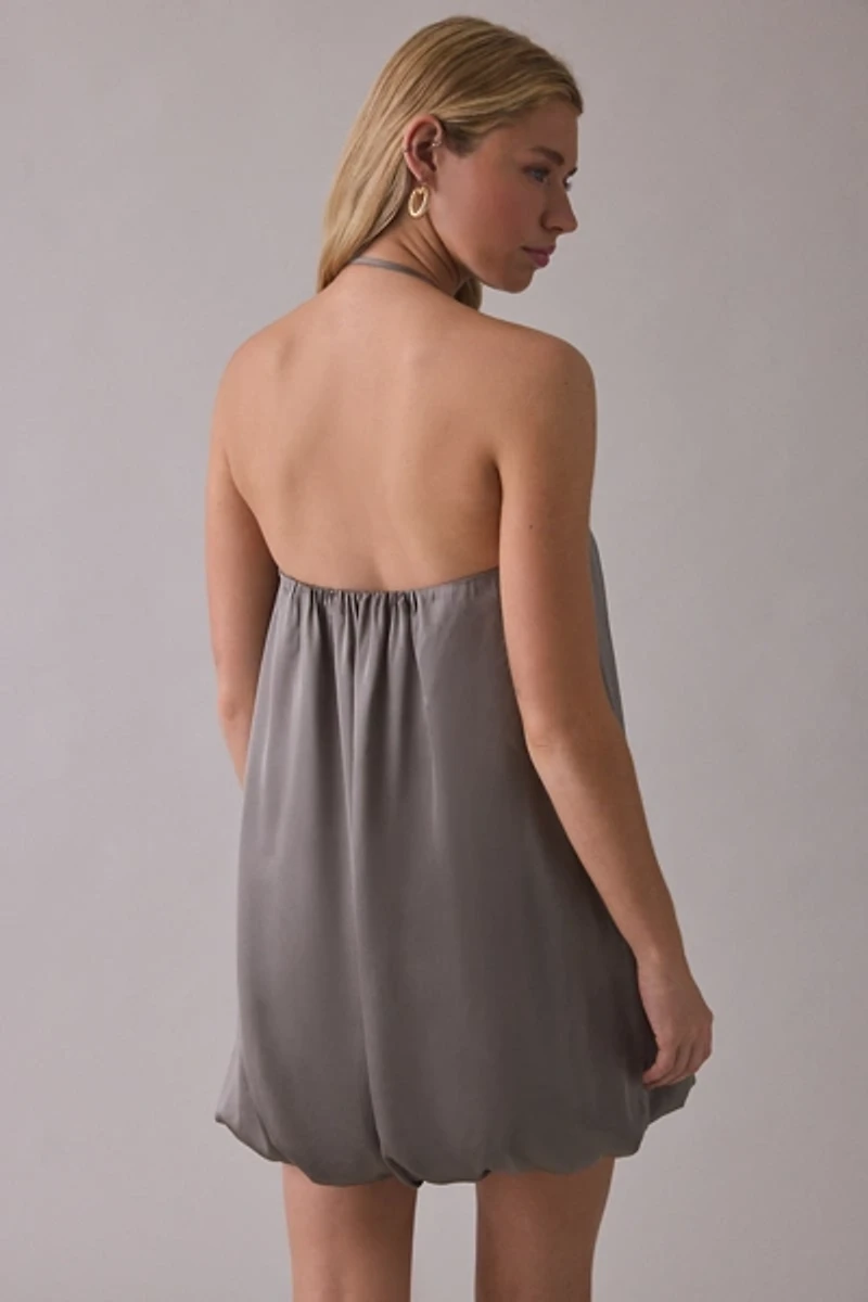 UO Burst Your Bubble Hem Convertible Strapless Mini Dress