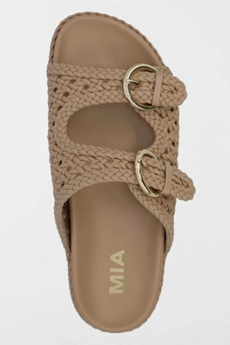 MIA Trendy Woven Slide Sandal