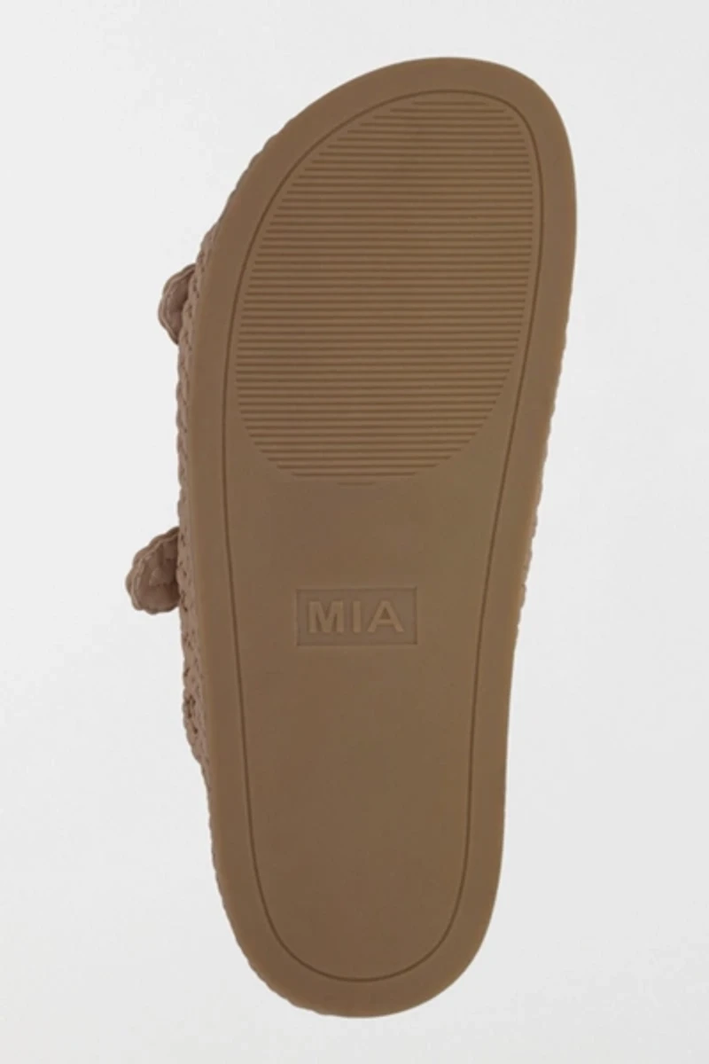 MIA Trendy Woven Slide Sandal
