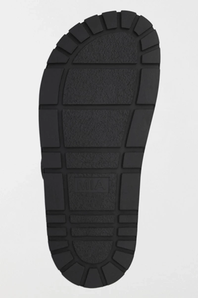 MIA Monica Raffia Slide Sandal