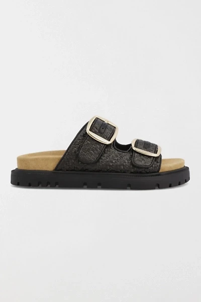 MIA Monica Raffia Slide Sandal