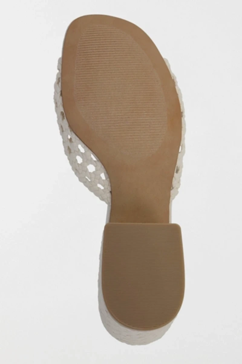 MIA Sahar Woven Block Heel Sandal