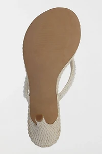 MIA Zilvia Beaded Thong Kitten Heel Sandal