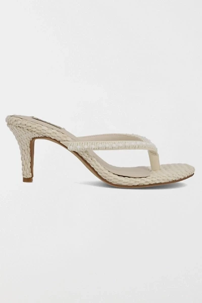 MIA Zilvia Beaded Thong Kitten Heel Sandal